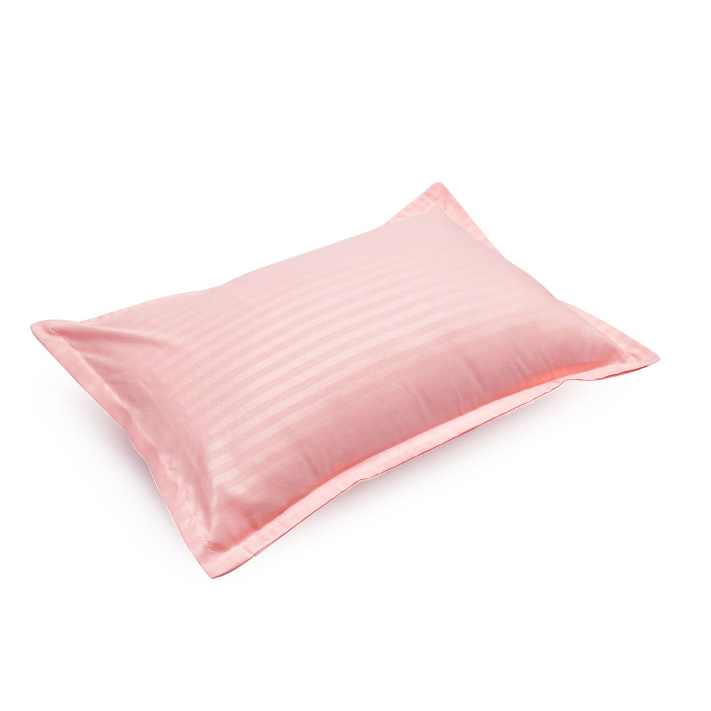 Stripes Microfiber 17" x 27" Pillow Covers Set of 2 (Pink)