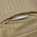 Stripes Microfiber 17" x 27" Pillow Covers Set of 2 (Beige)