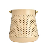 Decorative Modern Trapeze Metal Lantern (Peach)