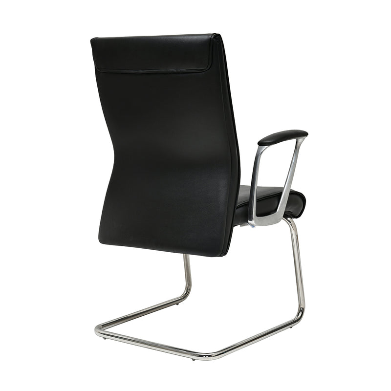 Command Mid Back Leatherette Visitor Chair (Black)