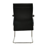 Command Mid Back Leatherette Visitor Chair (Black)