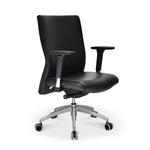 Command Mid Back Leatherette Office Chair (Black)