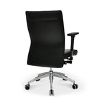 Command Mid Back Leatherette Office Chair (Black)