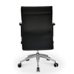 Command Mid Back Leatherette Office Chair (Black)