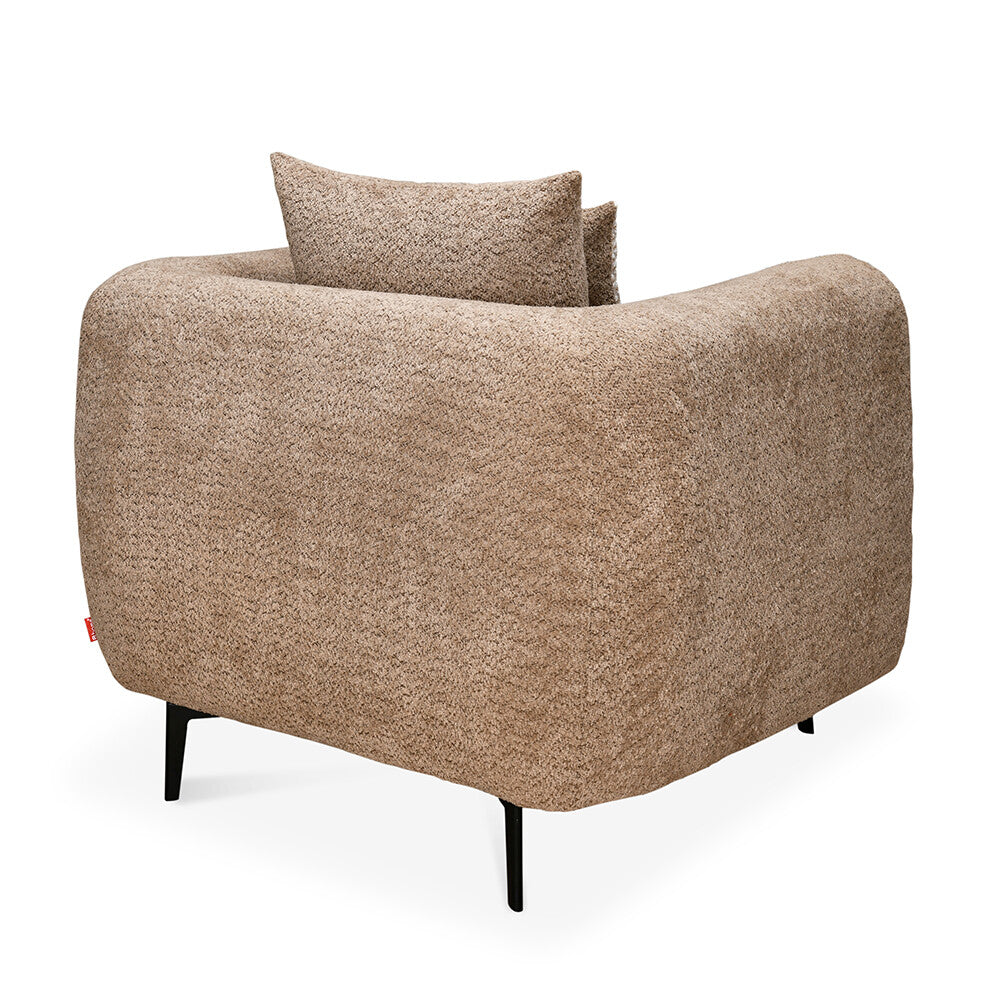 Canyon 1 Seater Fabric Sofa (Light Grey)