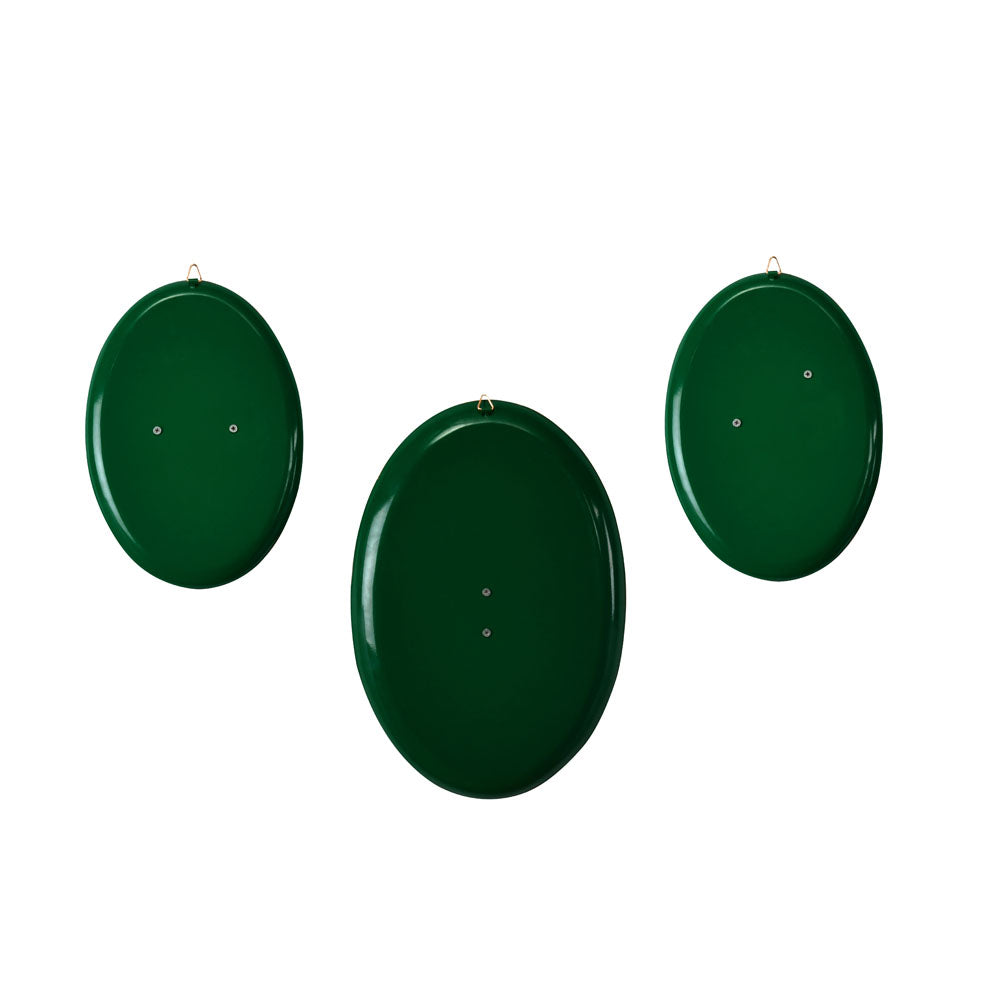 3D Butterfly Plates Metal Wall Decor Set of 3 (Green)