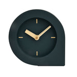 Rounded Edge Wooden MDF Table Clock (Green)