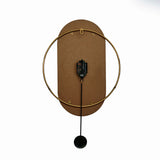 Arch Analog Pendulum Wall Clock (Brown)