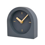 Round with Arch Shape Wooden MDF Table Clock (Grey)