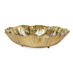 Floral Metal Decorative Urli (Gold)