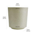 Textured Design Polypropylene Planter (Cream)