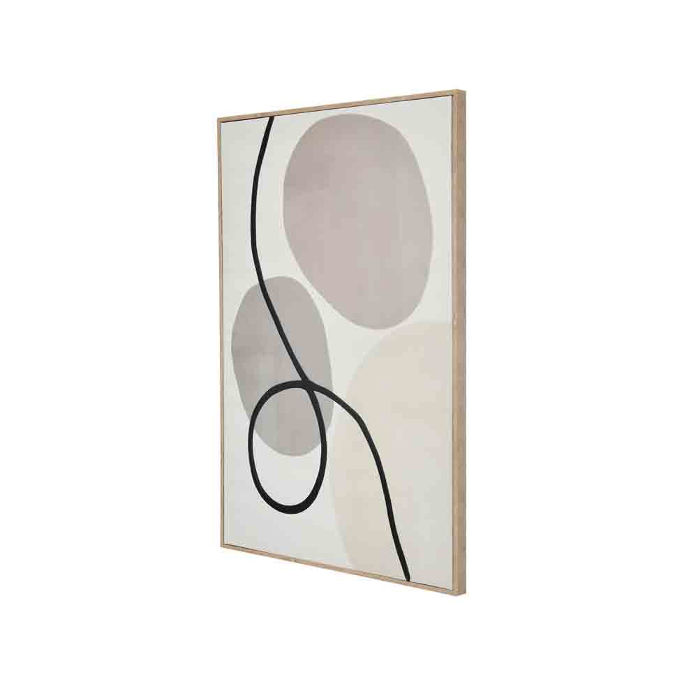 Abstract Decorative Wall Painting (Beige & Cream)