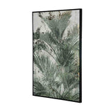 Palm Leaves Decorative Wall Painting (Green)