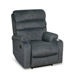 Ease Massage Chair with Manual Recliner (Blue)