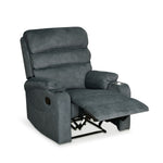 Ease Massage Chair with Manual Recliner (Blue)