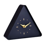 Triangle Shape Metal Table Clock (Black)