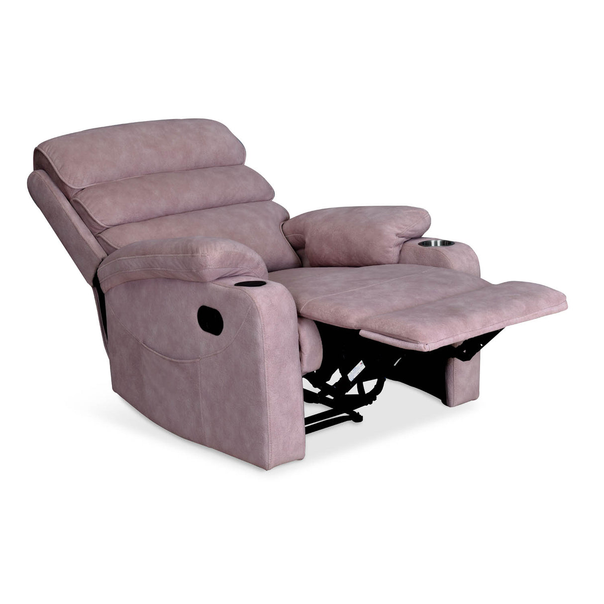 Ease Massage Chair with Manual Recliner (Mauve)