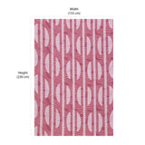 Ammara Abstract Polyester Single Bedsheet With 1 Pillow Cover (Pink)