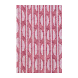 Ammara Abstract Polyester Single Bedsheet With 1 Pillow Cover (Pink)