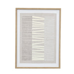 Geometric Lines Canvas Wall Painting (Beige & Cream)