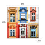 Windows of Prague Canvas Wall Painting (Multicolor)