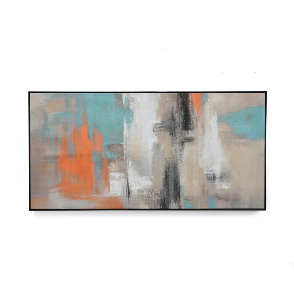 Abstract Canvas Wall Painting (Multicolor)