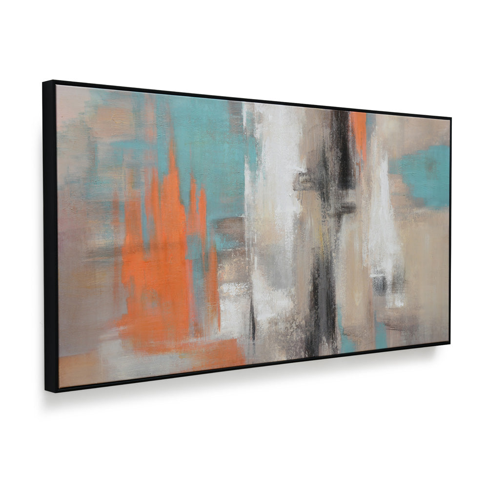 Abstract Canvas Wall Painting (Multicolor)