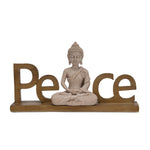 Decorative Buddha Peace Polyresin Showpiece (Sand)