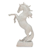 Jumping Horse Polyresin Showpiece (White)