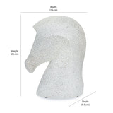 Horse Head Polyresin Showpiece 25 cm (White)