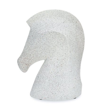 Horse Head Polyresin Showpiece 25 cm (White)