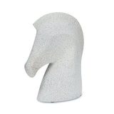 Horse Head Polyresin Showpiece 25 cm (White)