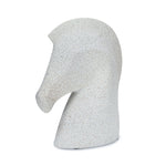 Horse Head Polyresin Showpiece 25 cm (White)