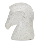 Horse Head Polyresin Showpiece 18.5 cm (White)