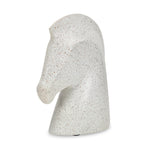 Horse Head Polyresin Showpiece 18.5 cm (White)