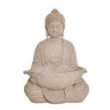 Buddha Holding Lotus Polyresin Showpiece (Sand)