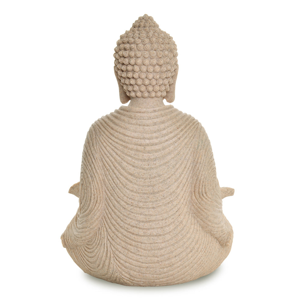 Buddha Holding Lotus Polyresin Showpiece (Sand)