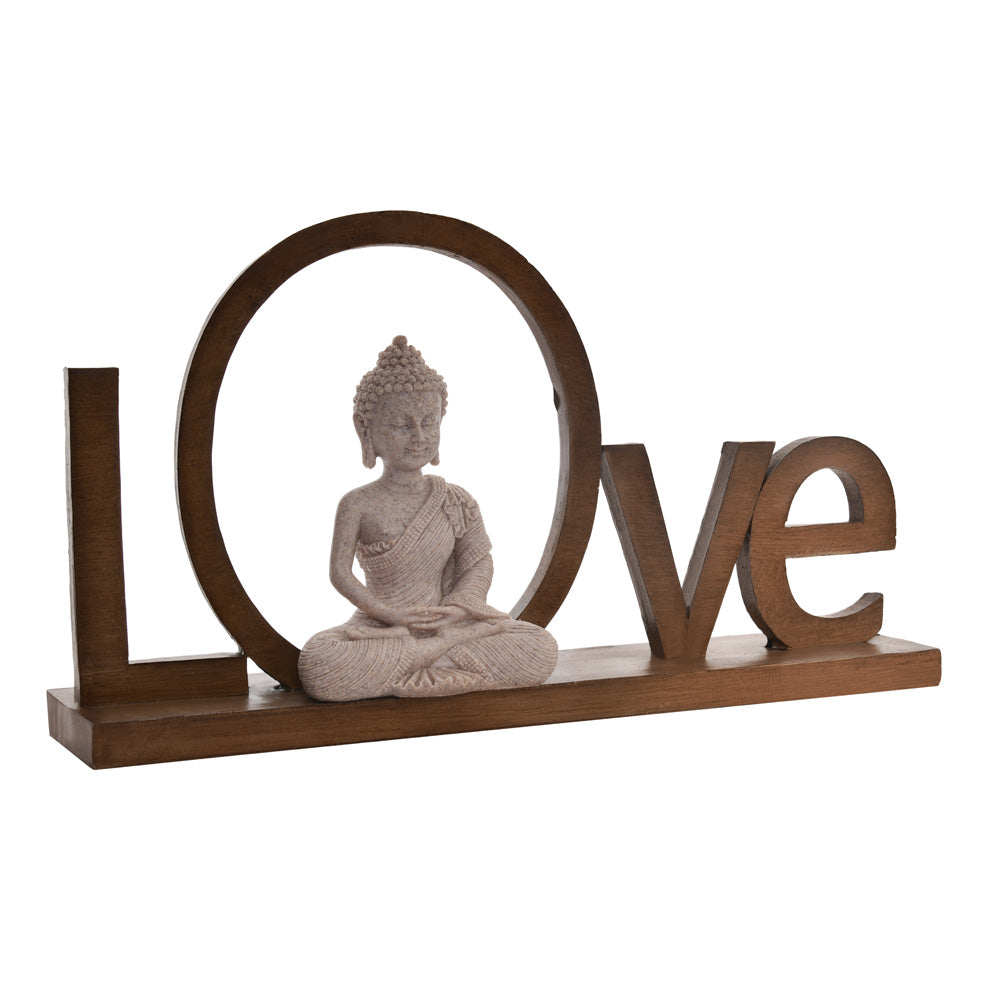 Decorative Buddha Love Polyresin Showpiece (Sand)