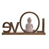 Decorative Buddha Love Polyresin Showpiece (Sand)