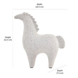 Lama Decorative Polyresin Animal Showpiece (White)