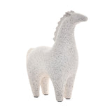 Lama Decorative Polyresin Animal Showpiece (White)