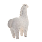 Lama Decorative Polyresin Animal Showpiece (White)