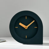 Nilkamal Round Shape With Corner Wooden Mdf Table Clock Green