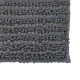 Rectangular Polyester 16" x 24" Bath Mat (Grey)