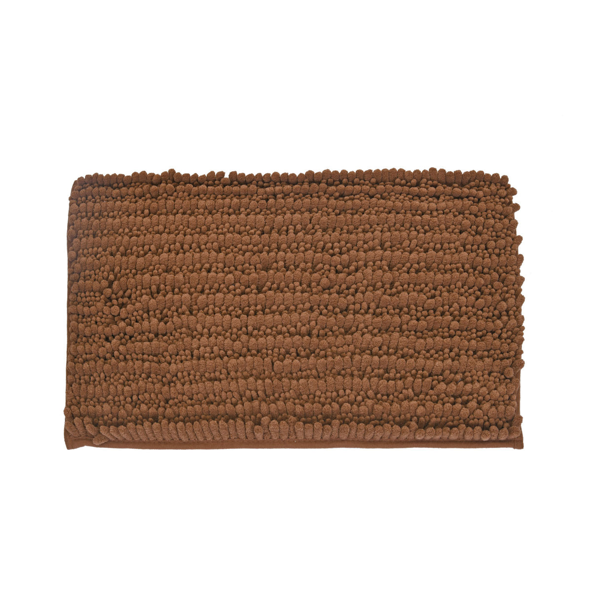 Rectangular Polyester 16" x 24" Bath Mat (Brown)