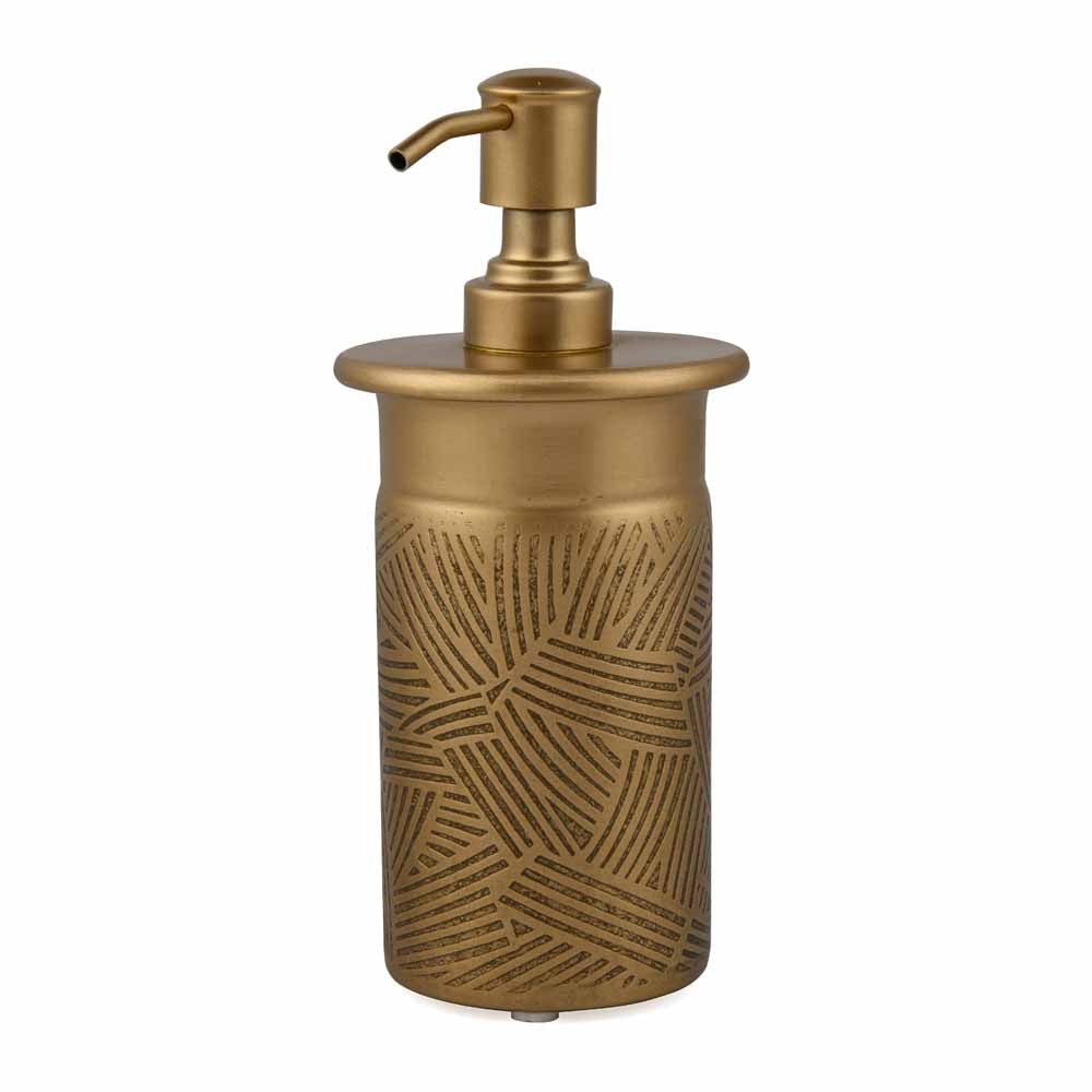 Multipurpose Metal Liquid Soap and Lotion Dispenser (Antique Gold)