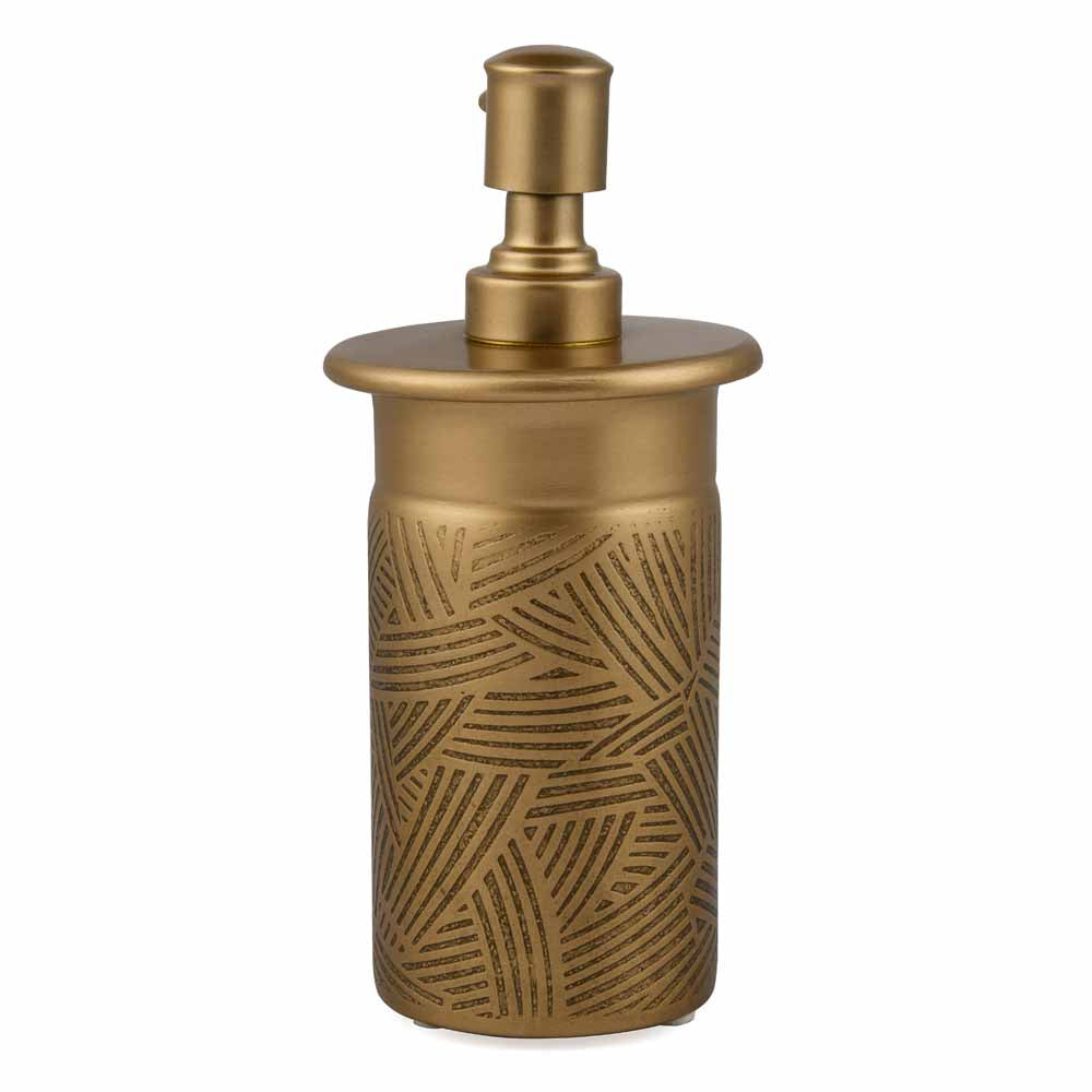 Multipurpose Metal Liquid Soap and Lotion Dispenser (Antique Gold)