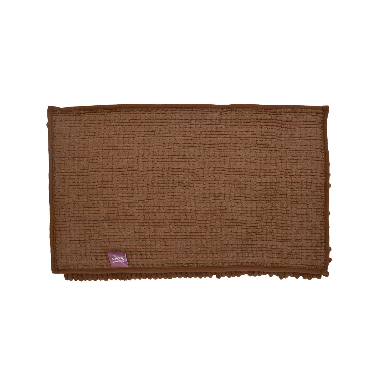 Rectangular Polyester 16" x 24" Bath Mat (Brown)