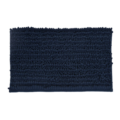 Rectangular Polyester 16" x 24" Bath Mat (Blue)