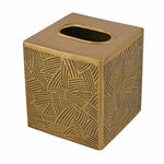 Rectangular Metal Tissue Holder Box (Antique Gold)